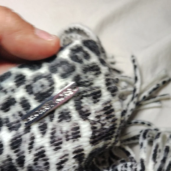 Michael Kors Monochrome Animal Print Scarf - Picture 4 of 9